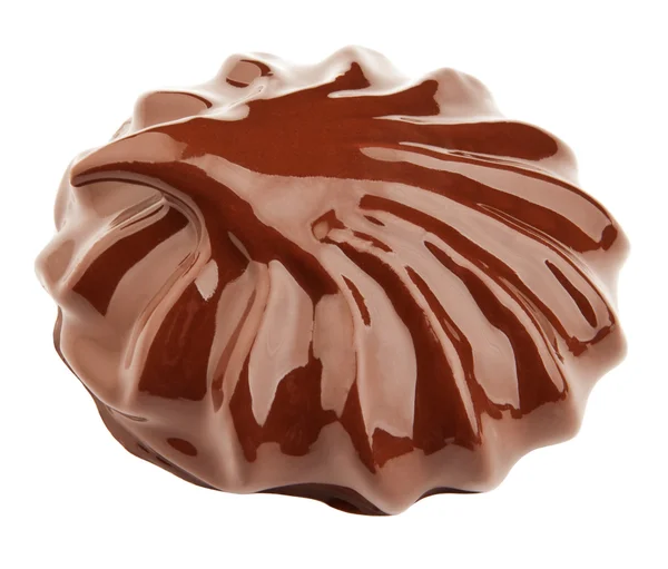 チョコレート、白い背景で隔離のゼファー — ストック写真