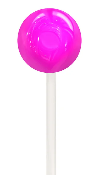 Violet lollipop geïsoleerd op een witte achtergrond. met uitknippad — Stockfoto