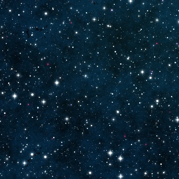 Seamless Starfield with Glowing Stars at Night — Stock Photo, Image