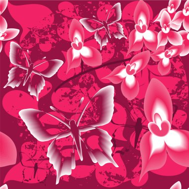 Seamless floral pattern clipart