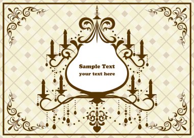 Chandelier frame clipart