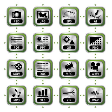 File icon set clipart