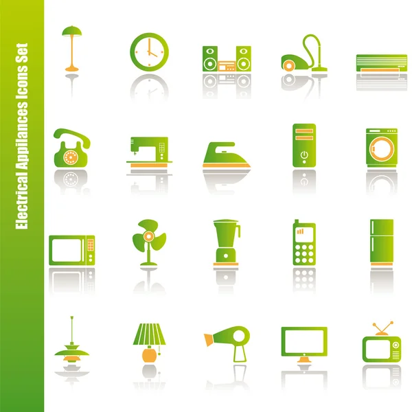 Eletrodomésticos Conjunto de ícones —  Vetores de Stock