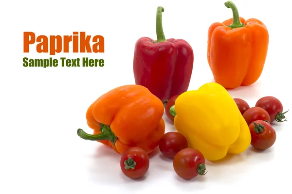 Paprika und Tomaten — Stockfoto