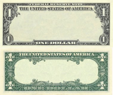 1 dolarlık banknot desen temizleyin