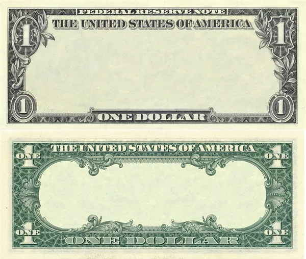 Clear 1 dollar banknote pattern — Stock Photo, Image