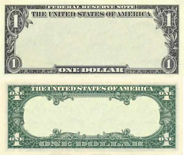 Jasná 1 dolar bankovek vzor Stock Snímky