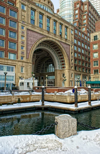 stock image Inside historic rowes wharf in boston massachusetts