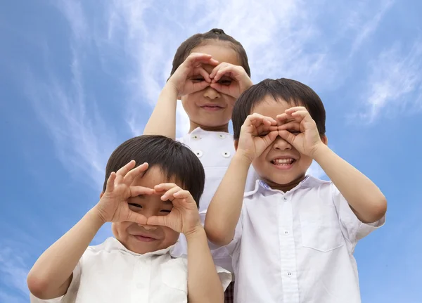 Três asiáticos crianças — Fotografia de Stock