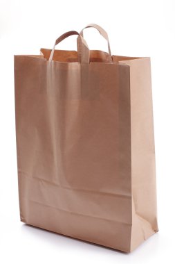 Paper bag, over white clipart