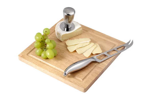 Stock image Cheese and grapes