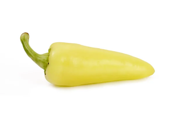 Yellow pepper over white Royalty Free Stock Photos