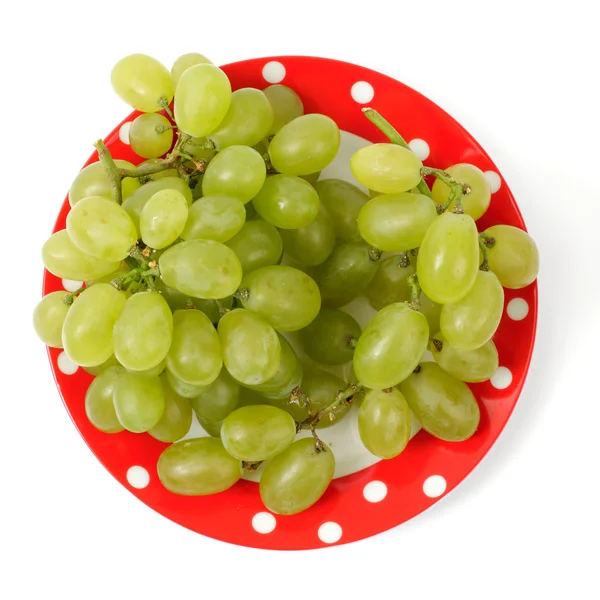 Zoete druiven op een plaat — Stockfoto