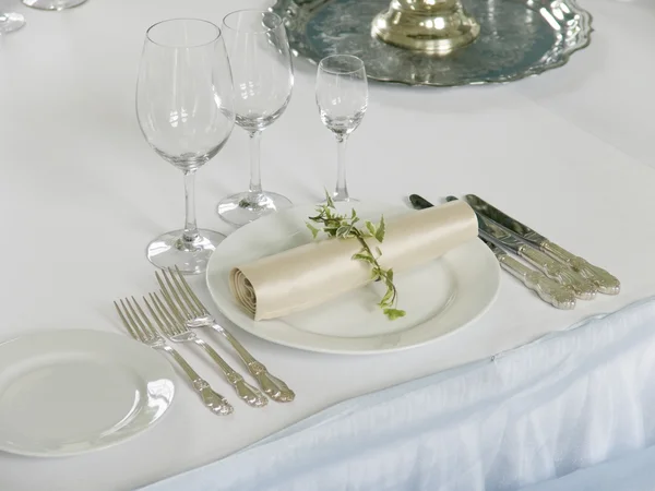 Part of beautiful served table — Stock Photo, Image