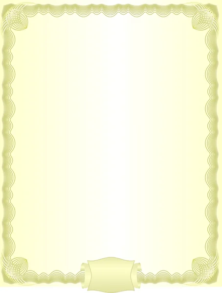 Роскошный золотой бланк (сертификат) ) — стоковое фото