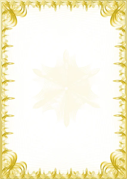 Um branco dourado de luxo (cetificado ) — Fotografia de Stock