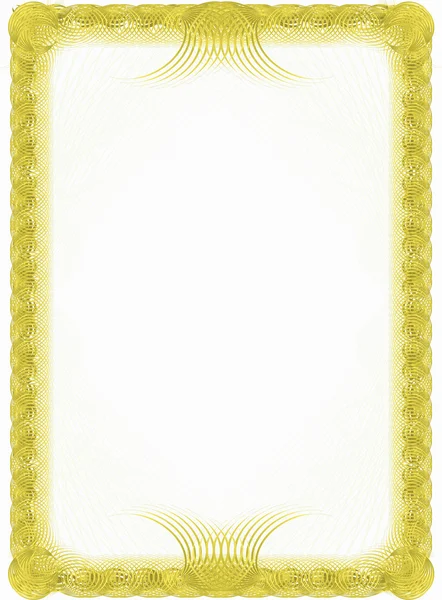 A luxury golden blank (cetificate) Stock Picture
