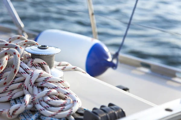 Barca a vela Winch / yachting — Foto Stock