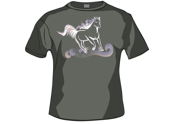 tshirt, atı ile gömlek ön