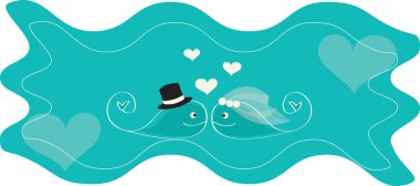 Whale on sea clipart