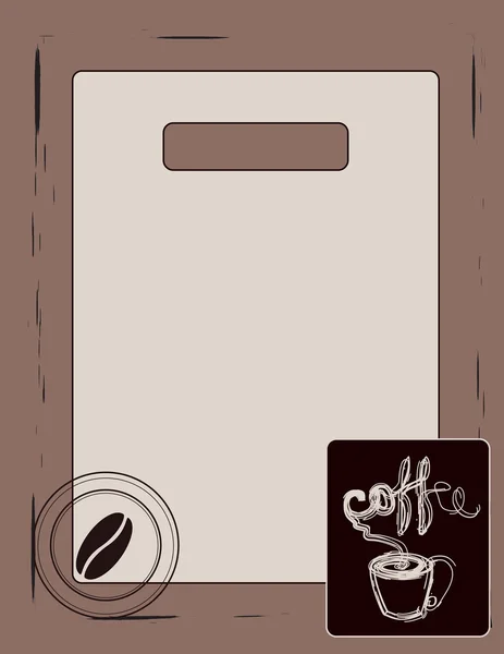 Arrière-plan pour le menu du bar / café — Image vectorielle
