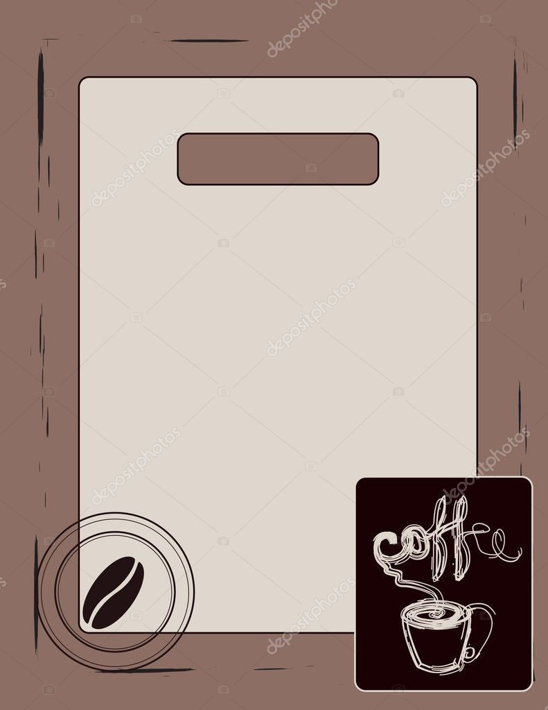 Background for the menu of bar/cafe Stock Vector Image by ©irinavk #5894072