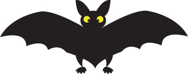 Black bat clipart