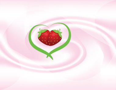 Vector fruit yoghurt clipart