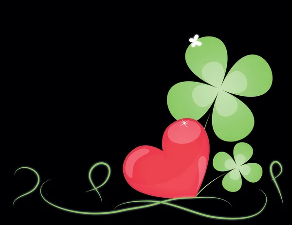 Beautiful St. Patrick's Days greeting card. — Stock Vector