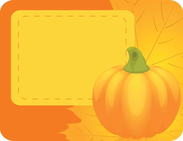 Herbstlich orangefarbenen Hintergrund — Stockvektor
