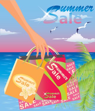 Summer sale. vector illustration clipart