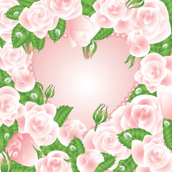 Beautiful Love card, vector illustration — Stock Vector
