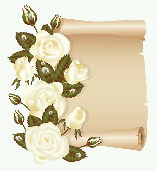 Cartão de felicitações de casamento, ilustração vetorial — Vetor de Stock