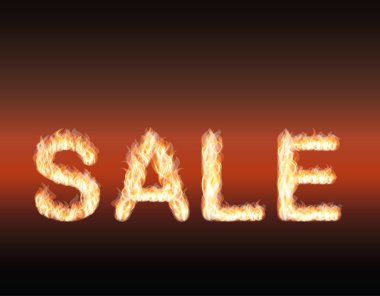 Fire Sale. vector illustration clipart