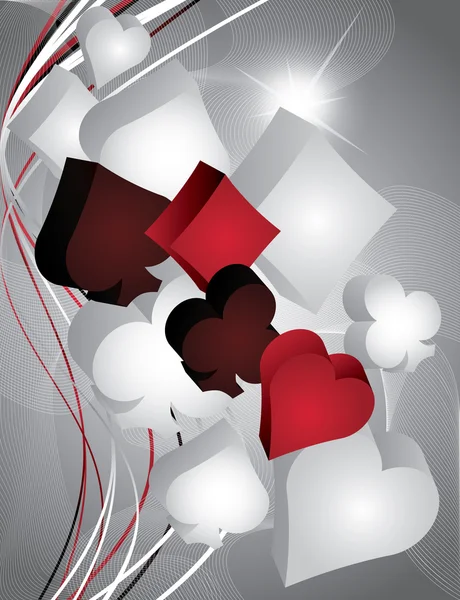 Bannière poker, illustration vectorielle — Image vectorielle