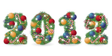 2012 New year banner. vector illustration clipart