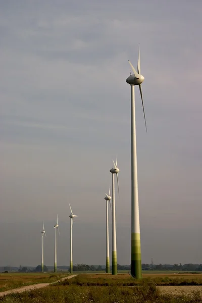 Větrné turbíny. — Stock fotografie