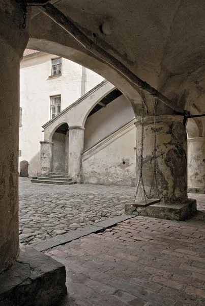 stock image Medieval castle courtyard.