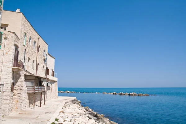 Panoramisch zicht op molfetta. Apulië. — Stockfoto