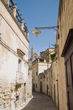 matera panoramik manzaralı. Basilicata.