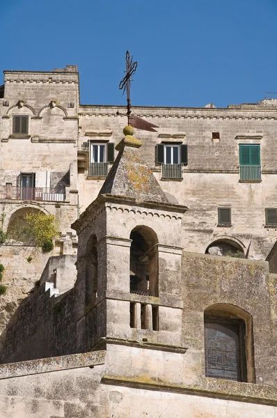 Maria SS. A igreja da Delle Virtu. Matera. Basilicata . — Fotografia de Stock