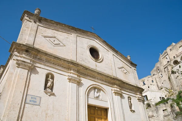 Maria ss. delle virtu "templom. Matera. Basilicata. — Stock Fotó