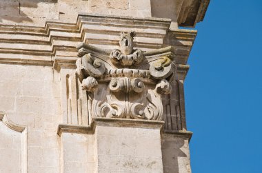 ayrıntılı bir kilise. Matera. Basilicata.