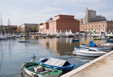 Panoramic view of Bari seafront. Apulia. clipart