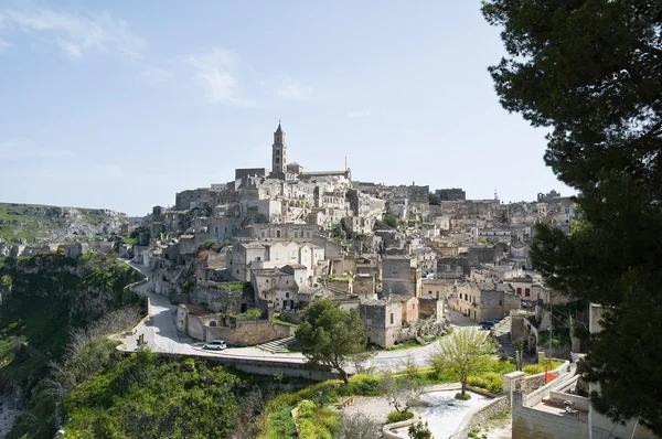 Panoramisch zicht van matera. Basilicata. — Stockfoto