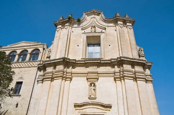 St. agostino-kyrkan. Matera. Basilicata. — Stockfoto
