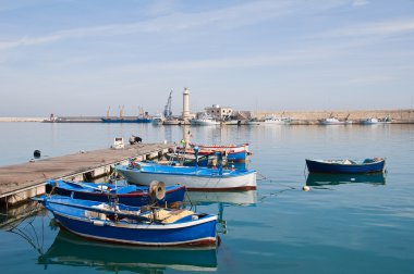 molfetta panoramik manzaralı. Apulia.