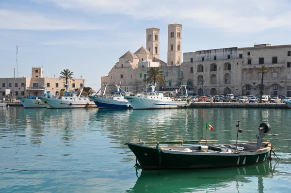 Panoramisch zicht op molfetta. Apulië. — Stockfoto