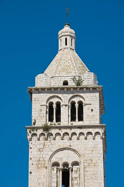 Katedra St. maria maggiore belltower. Barletta. Apulia. — Zdjęcie stockowe