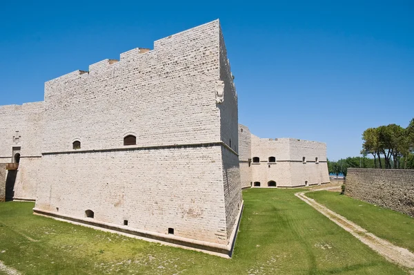 Norman szwabskiej zamku. Barletta. Apulia. — Zdjęcie stockowe